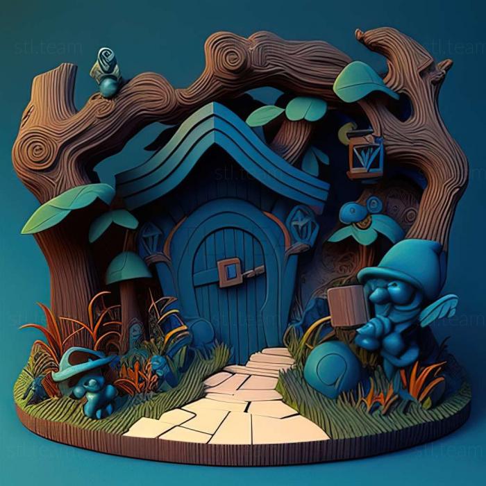 3D модель Гра Smurfs Village (STL)